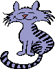 blue cat button